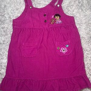 Y2K Dora the Explorer Corduroy Dress